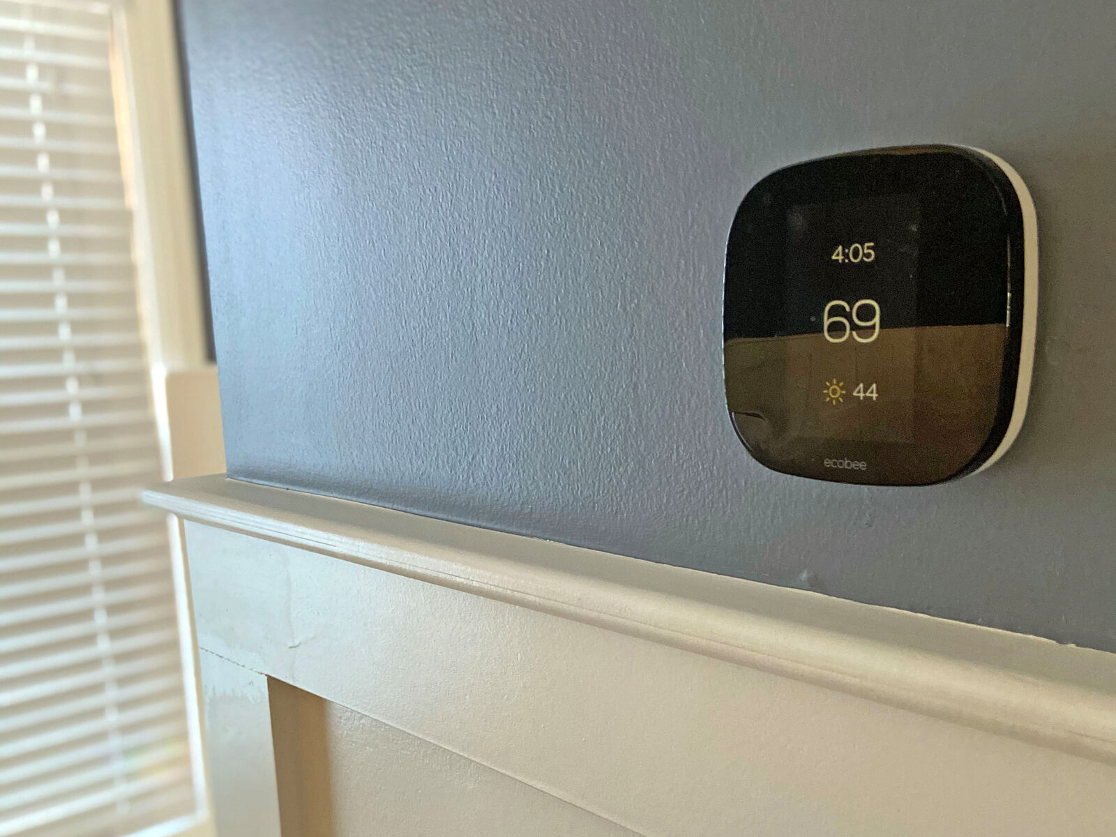 EcoBee thermostat on modern wall
