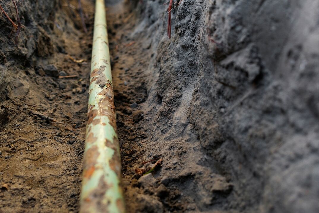 Water logged gas line repaied for lawton resident