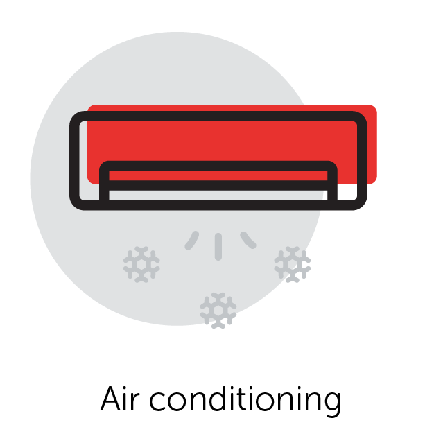 Graphical Icon of Air Conditioner