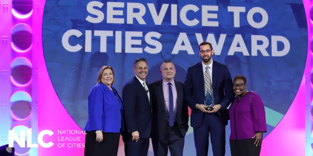 National League of Cities (NLC) presented HomeServe USA with its distinguished “Service to Cities Award” at the 2019 NLC City Summit in San Antonio