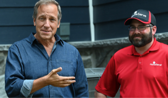  Mike Rowe and HomeServe Technician